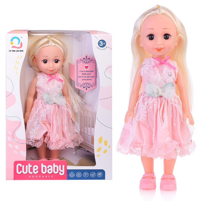 Кукла OUBAOLOON Рада в розовом платье