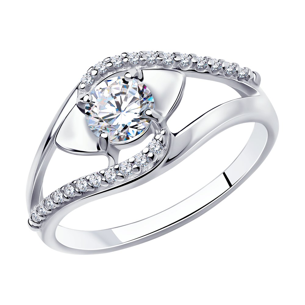 

Кольцо из серебра р. 19 Diamant 94-110-00731-1, фианит, 94-110-00731-1