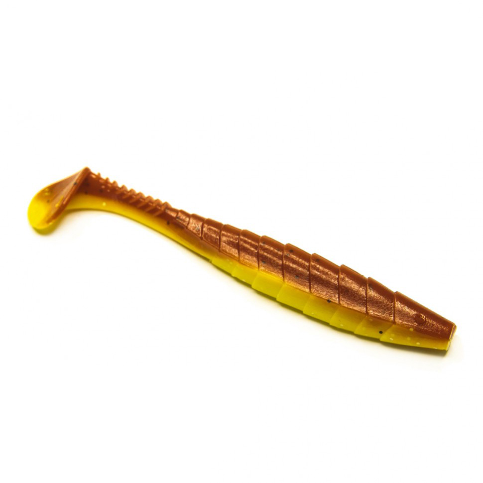 

Мягкие приманки Esox GEKASA 4.0" (102мм) # DC005 (5шт), Коричневый;желтый, Gekasa