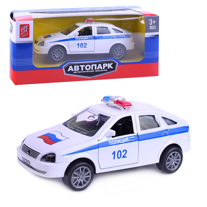 

Машина OUBAOLOON 182-3B Полицейский патруль, металл, Белый