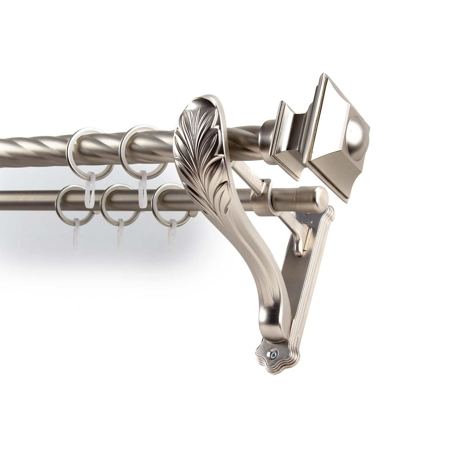 

Карниз витой КАРНИЗ-СЕРВИС металлический кованый Верди, Серебристый