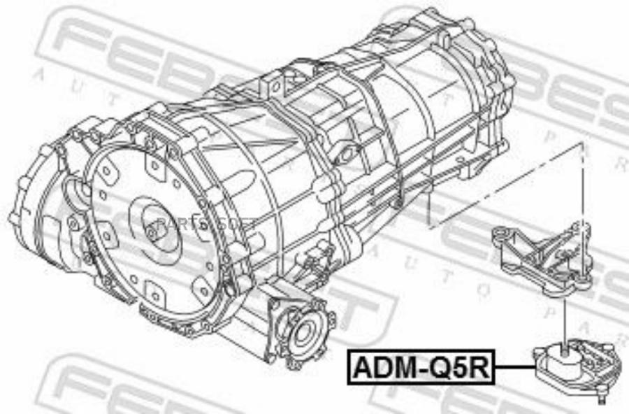 

FEBEST Подушка коробки скоростей задняя ADM-Q5R