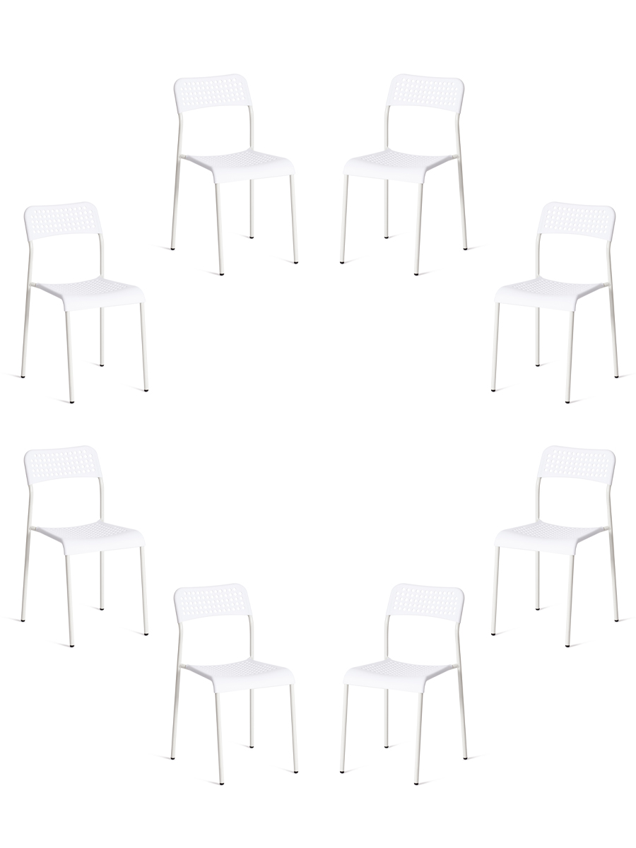 

Стулья для кухни пластиковые со спинкой садовые на балкон уличные Tetchair ADDE, ADDE