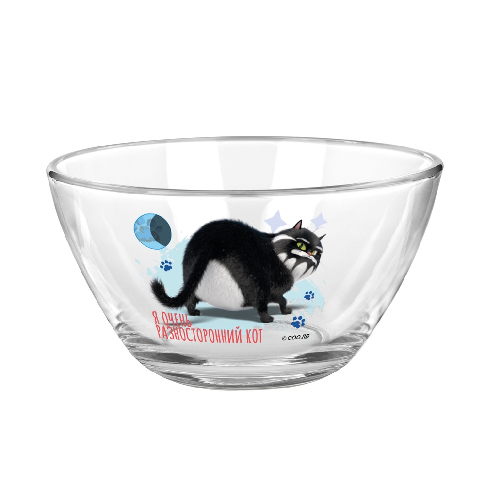 Тарелка ND Play глубокая Коты Эрмитажа, Защитники Эрмитажа, 11 см, стекло тарелка суповая стекло 19 см круглая basilico 62070 дымчатая
