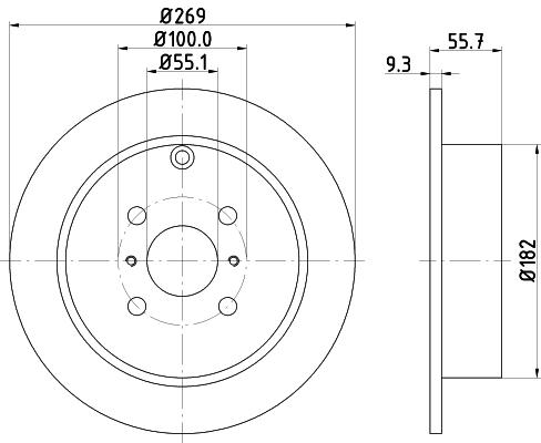 

Тормозной диск NISSHINBO ND1081K