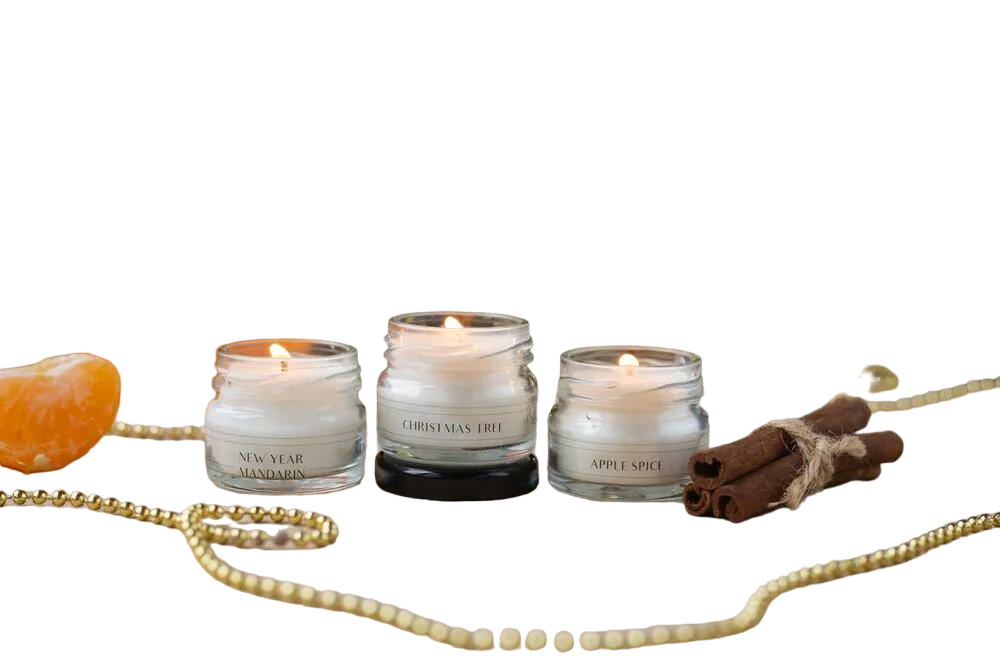 Подарочный набор ароматических свечей Новогодний Праздник Ароматическая свеча 3 шт.