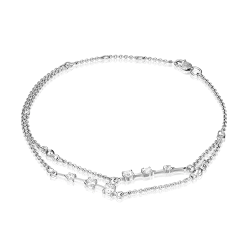 

Браслет из серебра с фианитом р.  PLATINA jewelry 05-0623-00-401-0200-69, 05-0623-00-401-0200-69