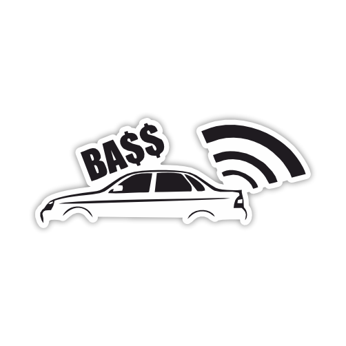 

Наклейка, Наклейки за копейки, BASS auto , 20х8 см., ННН-146