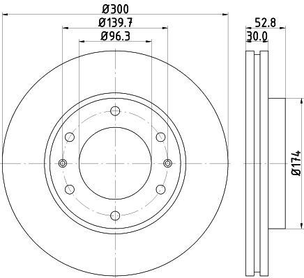 

Тормозной диск NISSHINBO ND6051K