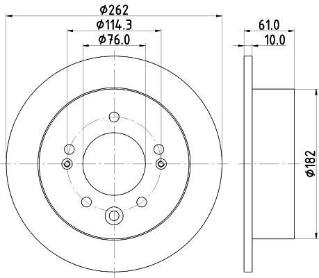 

Тормозной диск NISSHINBO ND6057K