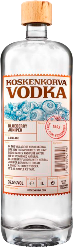 

Водка Altia Group Koskenkorva Blueberry Juniper 37,5% 1л