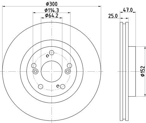 

Тормозной диск NISSHINBO ND8023K