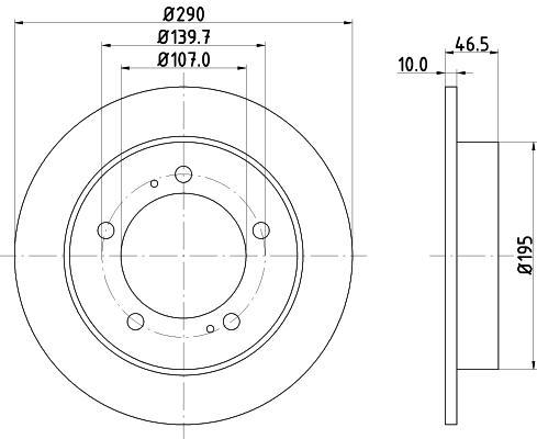 

Тормозной диск NISSHINBO ND9003K
