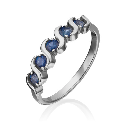 

Кольцо из белого золота с сапфиром р. 17,5 PLATINA jewelry 01-0392-00-102-1120-30, 01-0392-00-102-1120-30