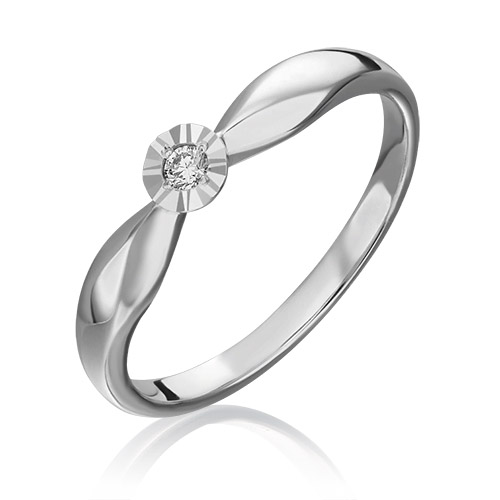

Кольцо из белого золота с бриллиантом р. 15 PLATINA jewelry 01-1493-00-101-1120-30, 01-1493-00-101-1120-30