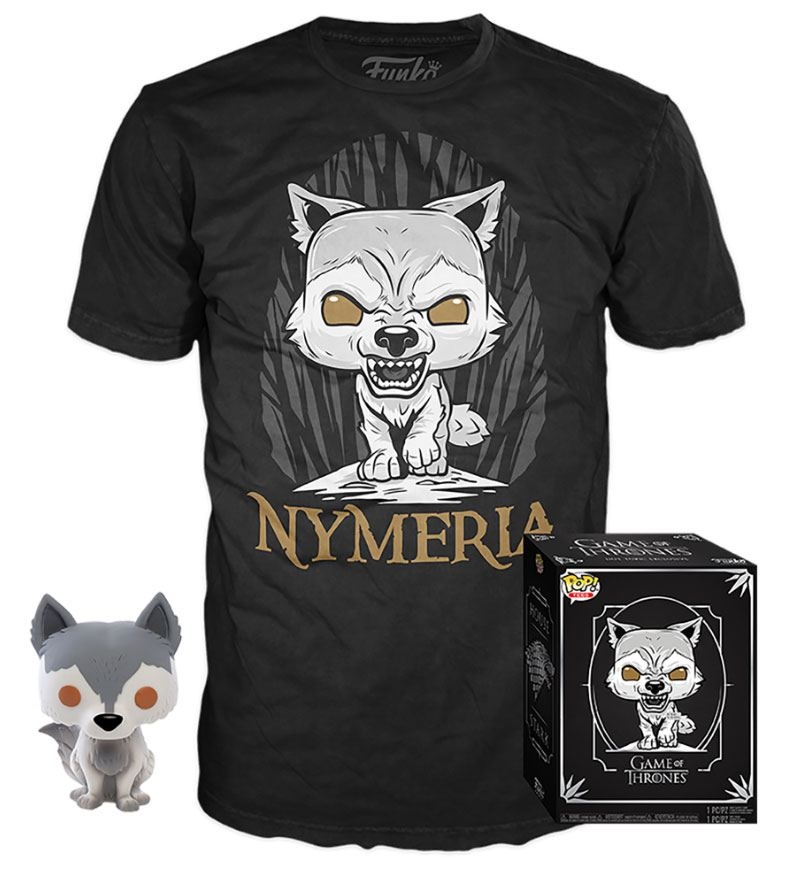 фото Набор funko game of thrones - pop! tees - nymeria (фигурка / футболка) (размер s)