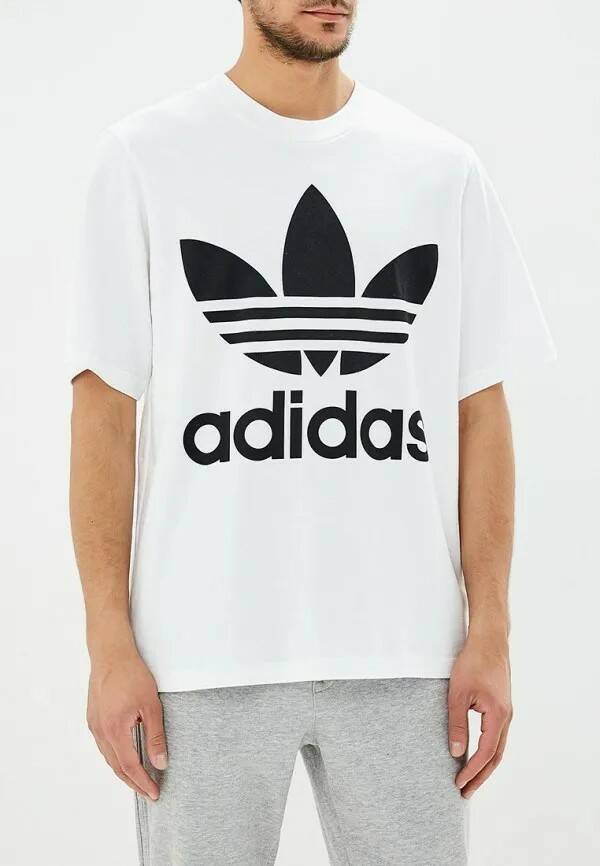 

Футболка мужская Adidas Oversize Trefoil Tee CW1212 белая 44, Белый, Oversize Trefoil Tee
