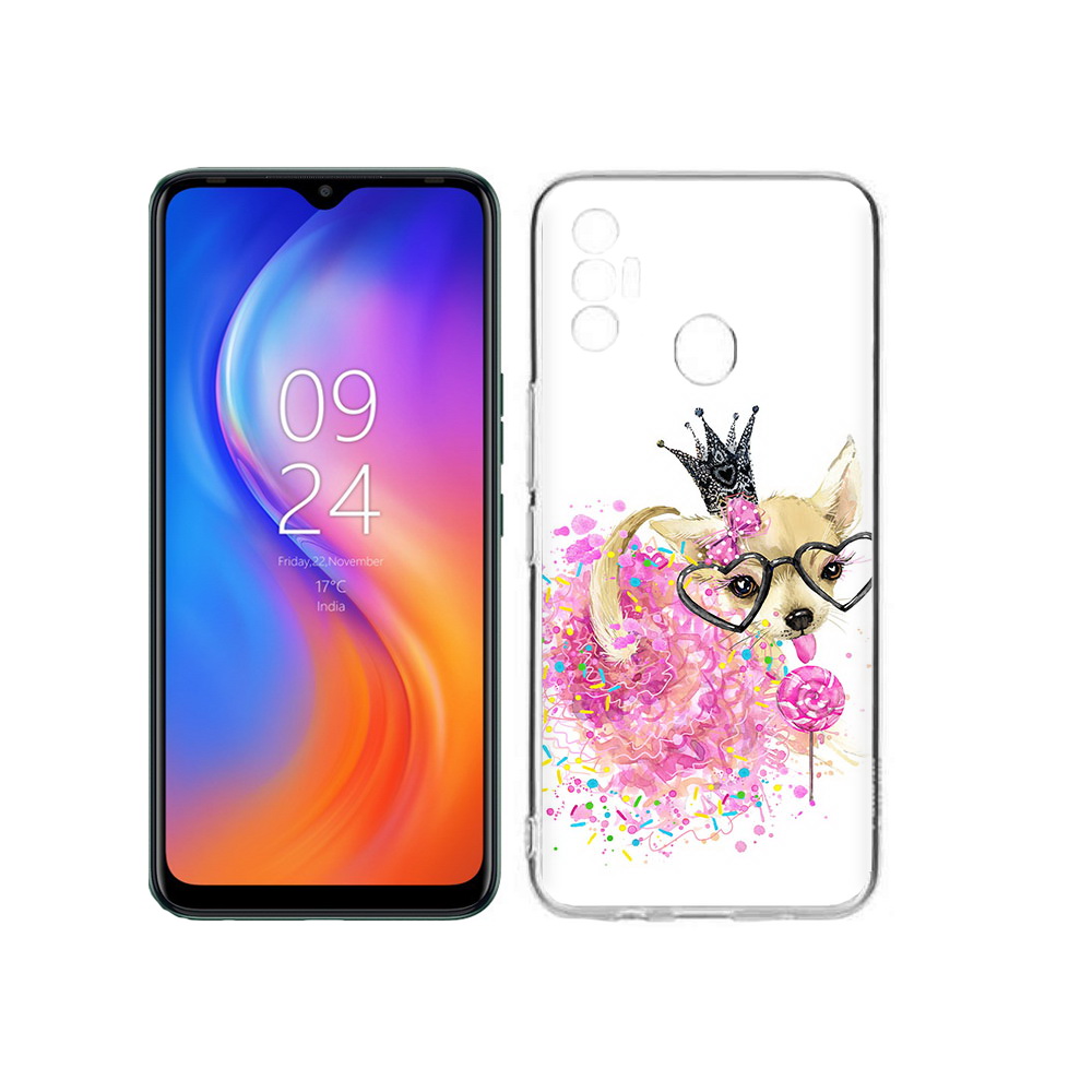 

Чехол MyPads Tocco для Tecno Spark 7 сладкая принцесса, Прозрачный, Tocco
