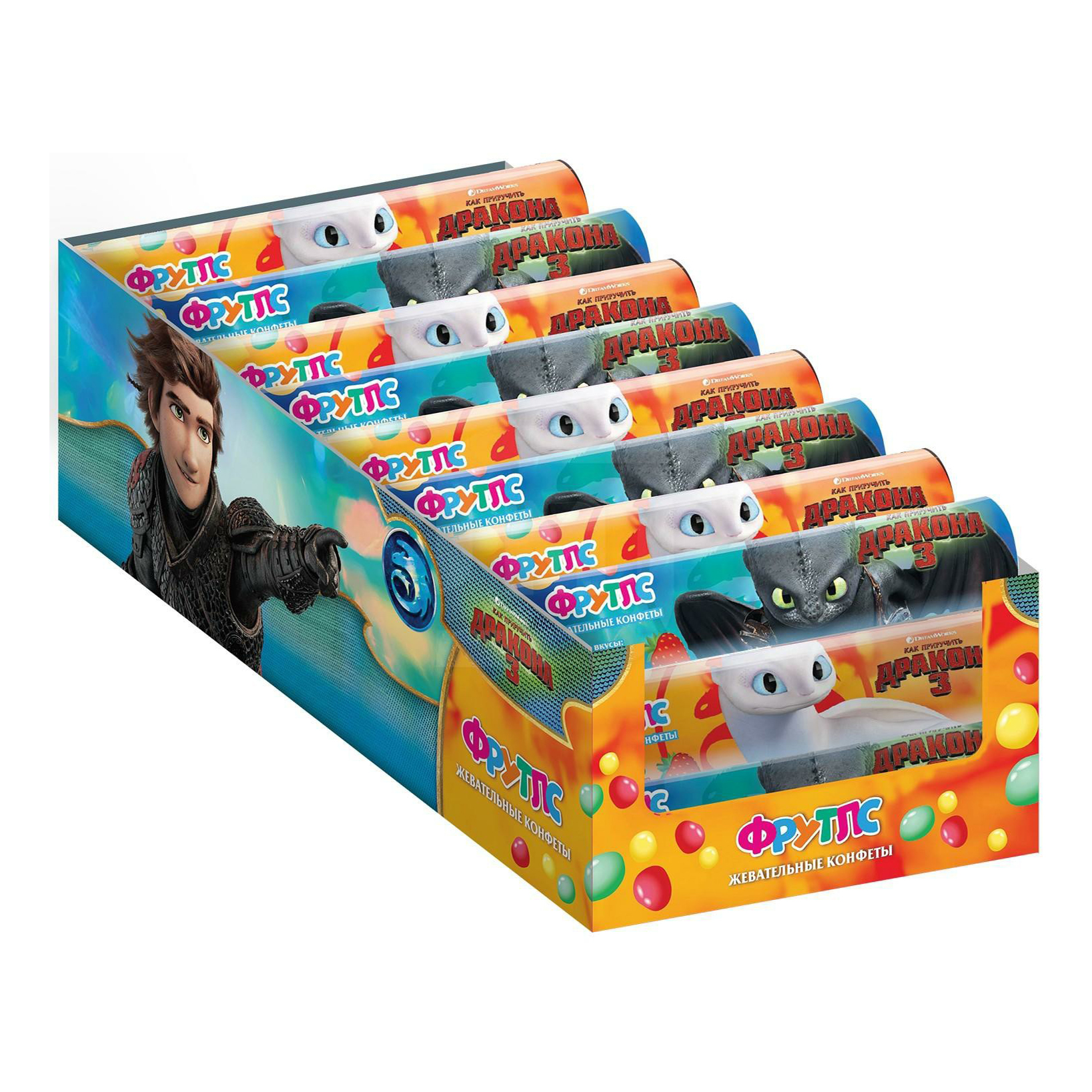 

Жевательная конфета Конфитрейд Фрутлс Как приручить дракона 25 г