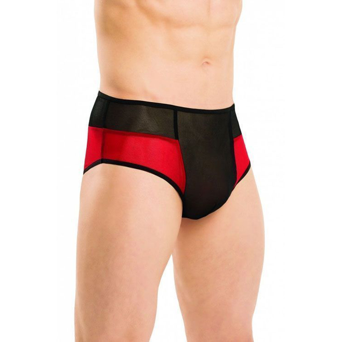 

Трусы FlirtOn с вырезом на попке черно-красные XL-XXL, Черный;красный