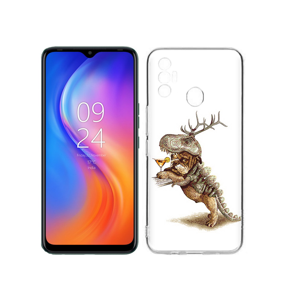 

Чехол MyPads Tocco для Tecno Spark 7 тематическая вечеринка, Прозрачный, Tocco