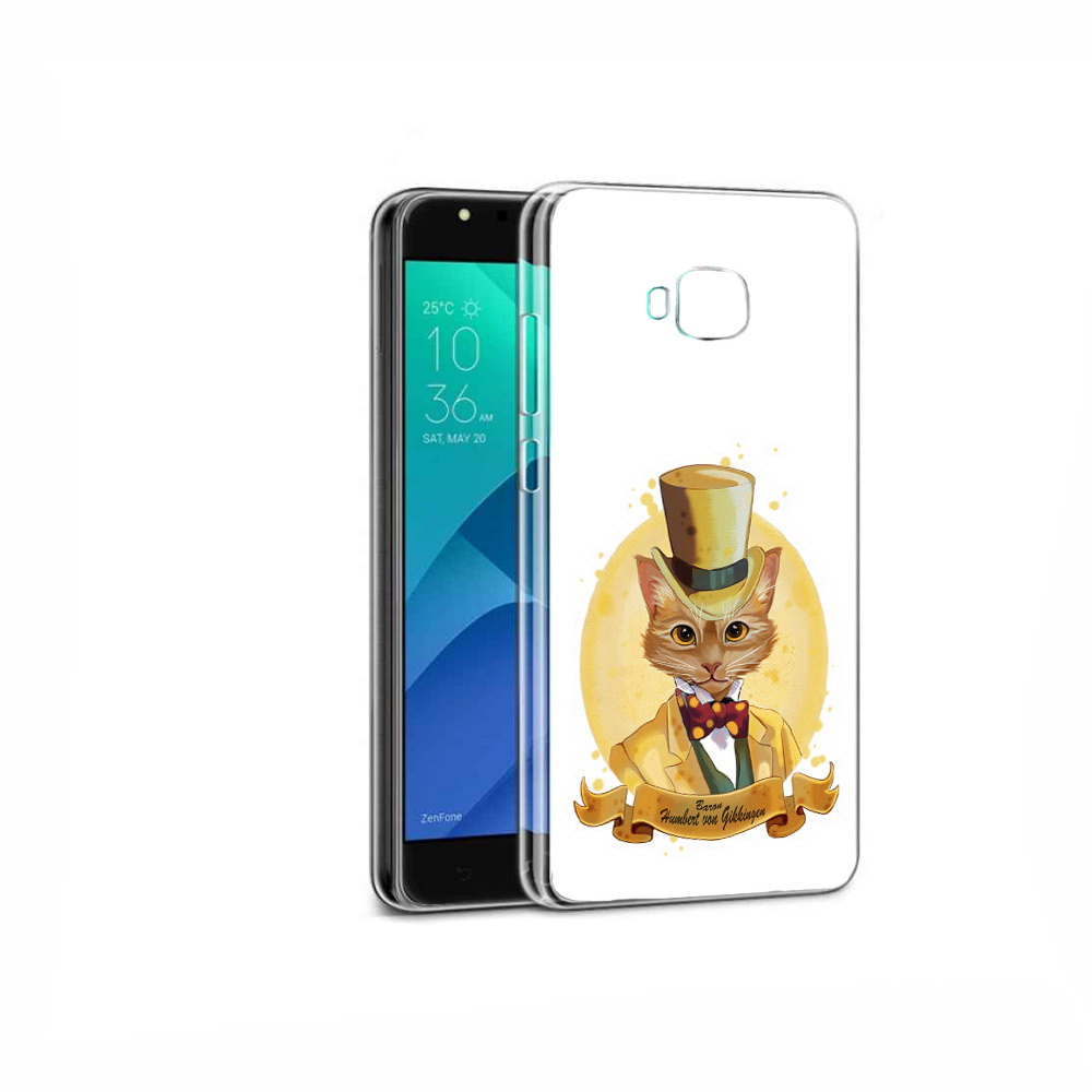 

Чехол MyPads Tocco для Asus ZenFone 4 Selfie кот юрист, Прозрачный, Tocco