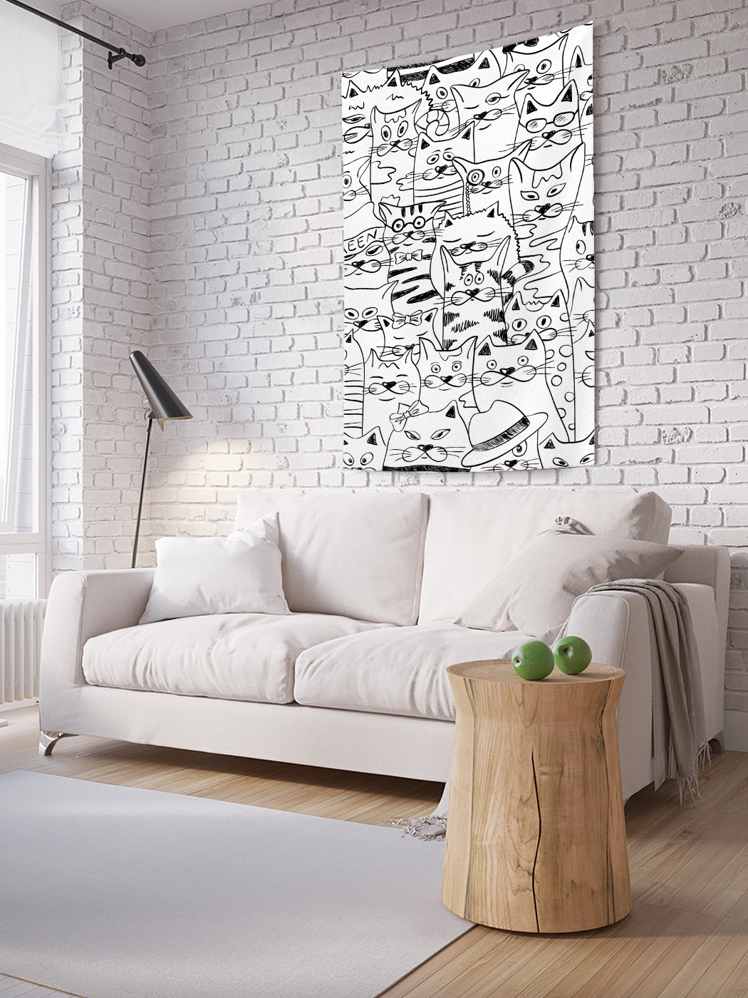 

Вертикальное фотопанно на стену JoyArty Коллектив котов 100x150 см, Коллектив котов