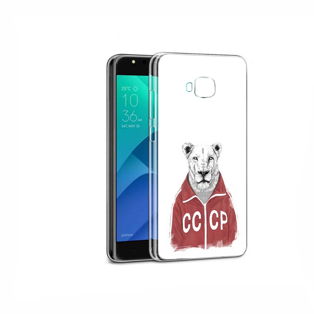 

Чехол MyPads Tocco для Asus ZenFone 4 Selfie львица ссср, Прозрачный, Tocco