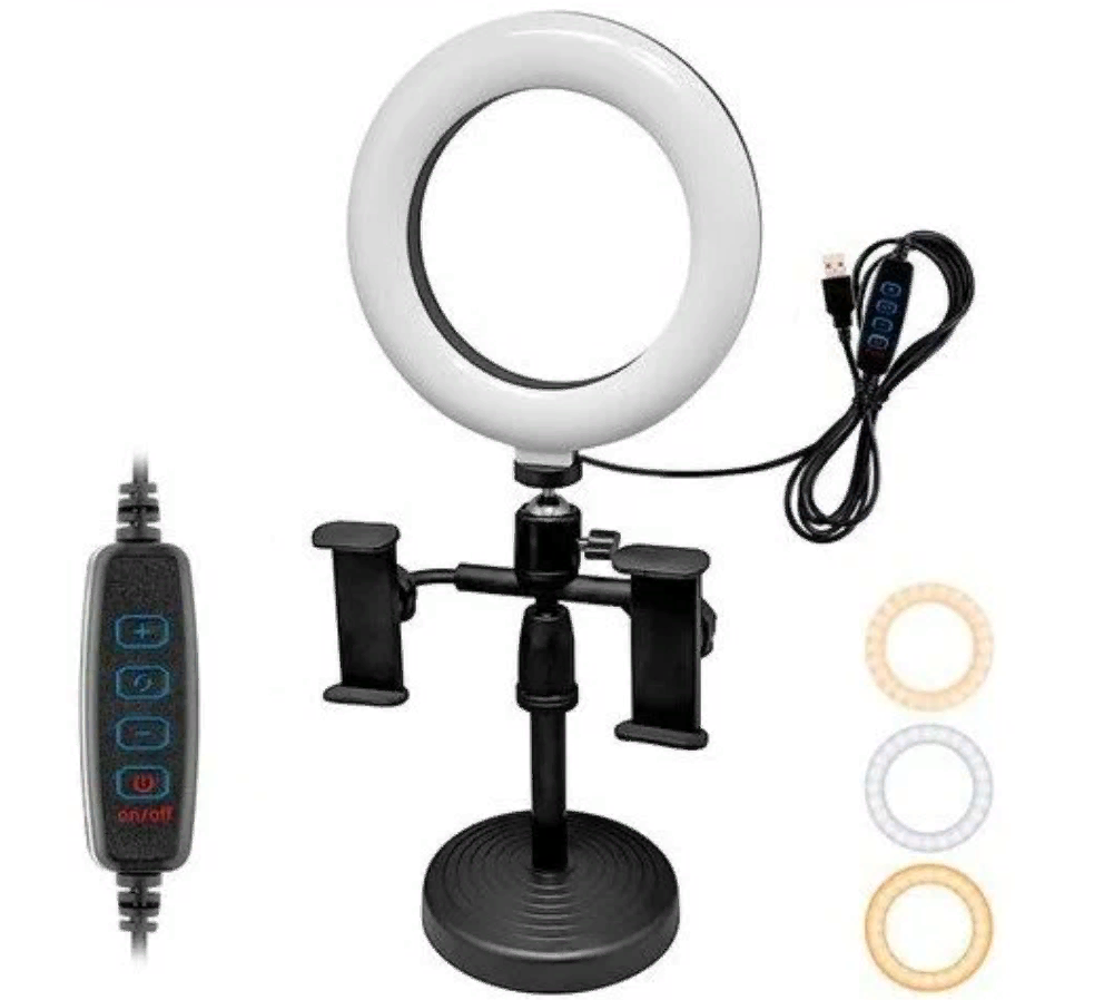 

Кольцевая лампа NoBrand CXB-160A 16 см черный, CXB-160A