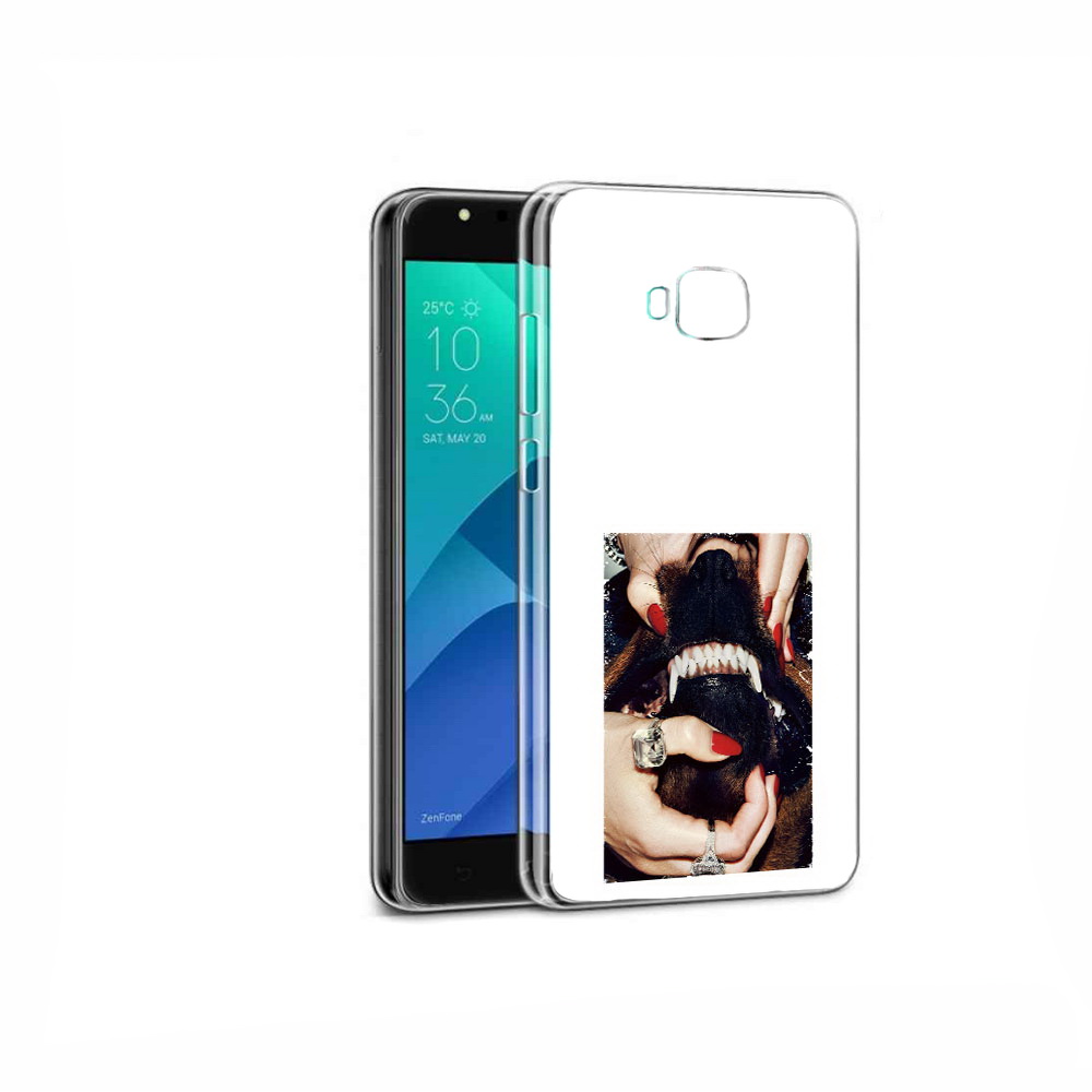 

Чехол MyPads Tocco для Asus ZenFone 4 Selfie маникюр, Прозрачный, Tocco