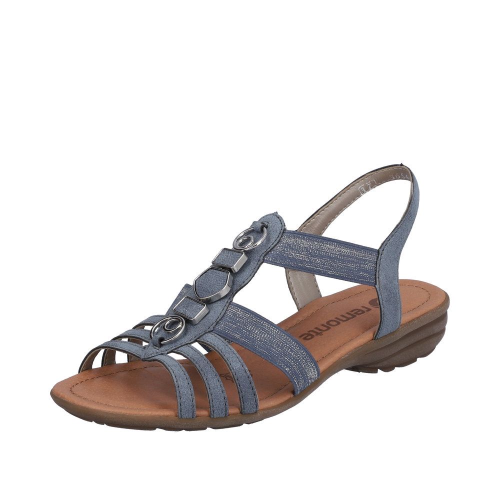 

Сандалии женские REMONTE R3654/14 синие 38 RU, Синий, R3654/14