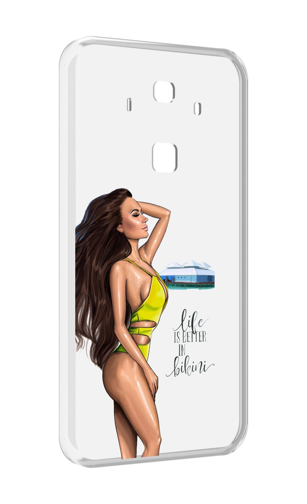 Чехол MyPads Девушка-в-купальнике для Huawei Mate 10 Pro