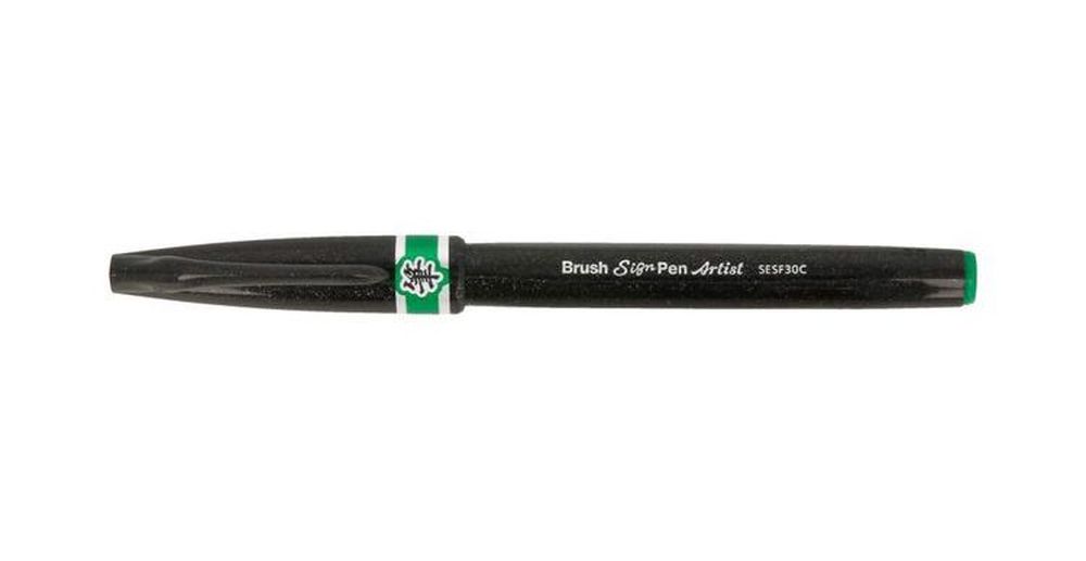 

Браш пен Pentel Brush Sign Pen Artist, ultra-fine, 0,5 - 5 мм, цвет зеленый