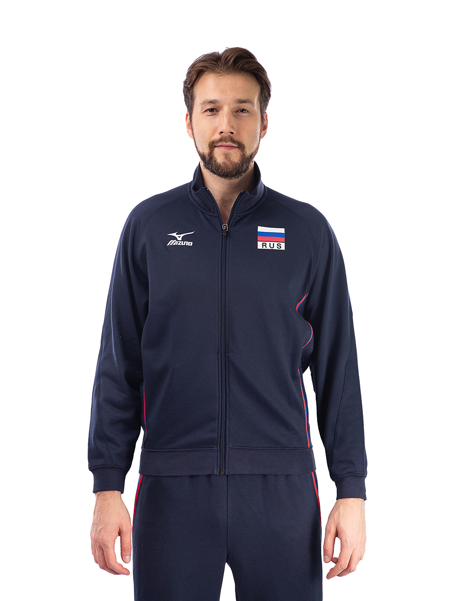 Толстовка мужская Mizuno V2MF16RM5R16 синяя 3XL