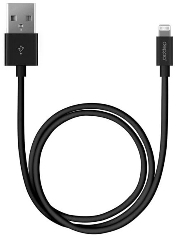 

Deppa MFI USB-8-pin для Apple (черный), MFI USB-8-pin для Apple (черный)