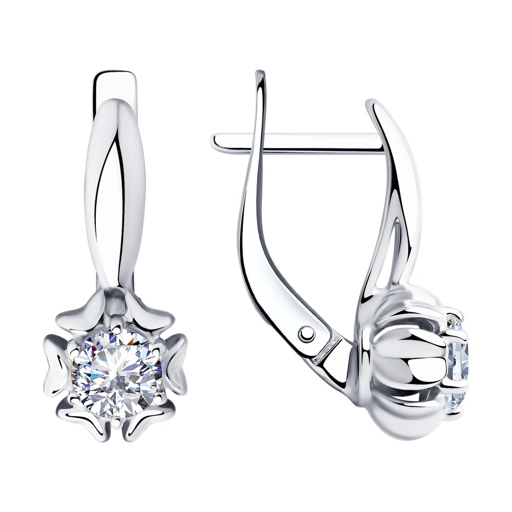 

Серьги из серебра Diamant 94-120-00420-1, фианит, 94-120-00420-1