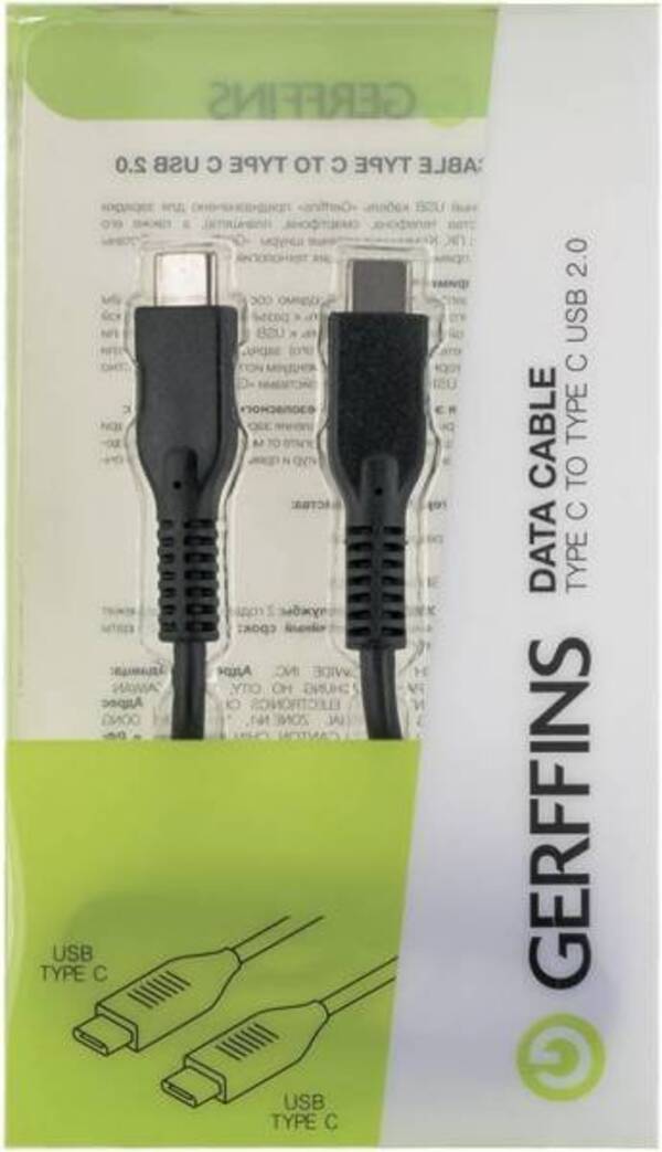 

Gerffins USB Type-C 1м (черный), USB Type-C 1м (черный)