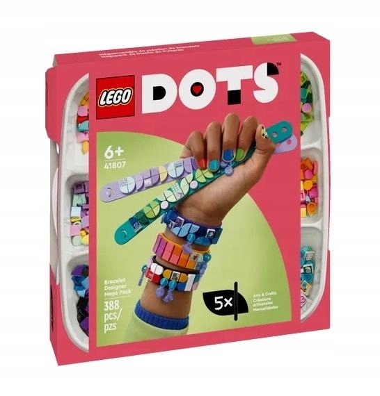 Конструктор LEGO DOTS 41807 Браслет Mega Pack lego dots конструктор браслеты с шармами глубины моря