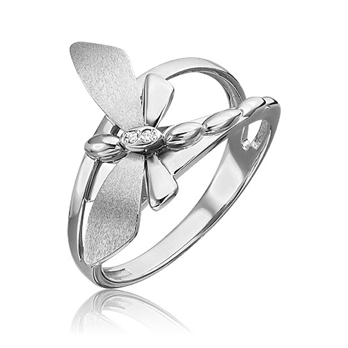 

Кольцо из белого золота с бриллиантом р.  PLATINA jewelry 01-5494-00-101-1120, 01-5494-00-101-1120