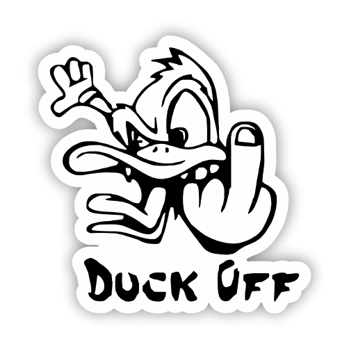 

Наклейка Наклейки за КопейкиDuck off 17х16 см, ННН-32