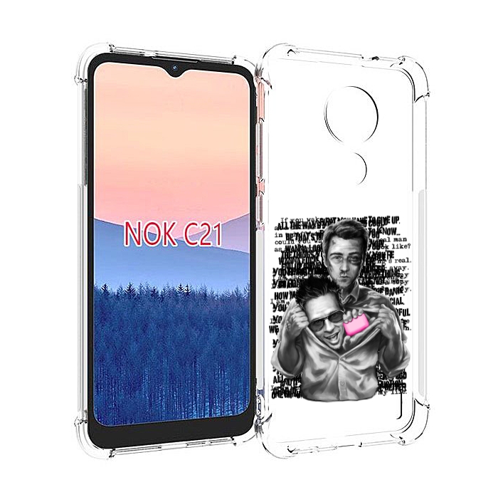 

Чехол MyPads бойцовский клуб для Nokia C21, Прозрачный, Tocco