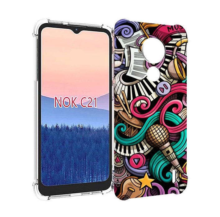 

Чехол MyPads любимая-музыка для Nokia C21, Прозрачный, Tocco