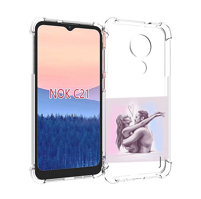 

Чехол MyPads любовные-тела для Nokia C21, Прозрачный, Tocco