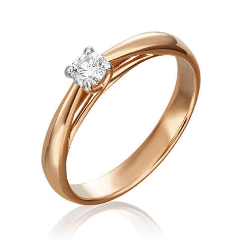 

Кольцо из красного золота с бриллиантом р. 16,5 PLATINA jewelry 01-1586-00-101-1110-30, 01-1586-00-101-1110-30