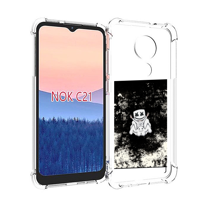 

Чехол MyPads маршмеллоу-френдс для Nokia C21, Прозрачный, Tocco