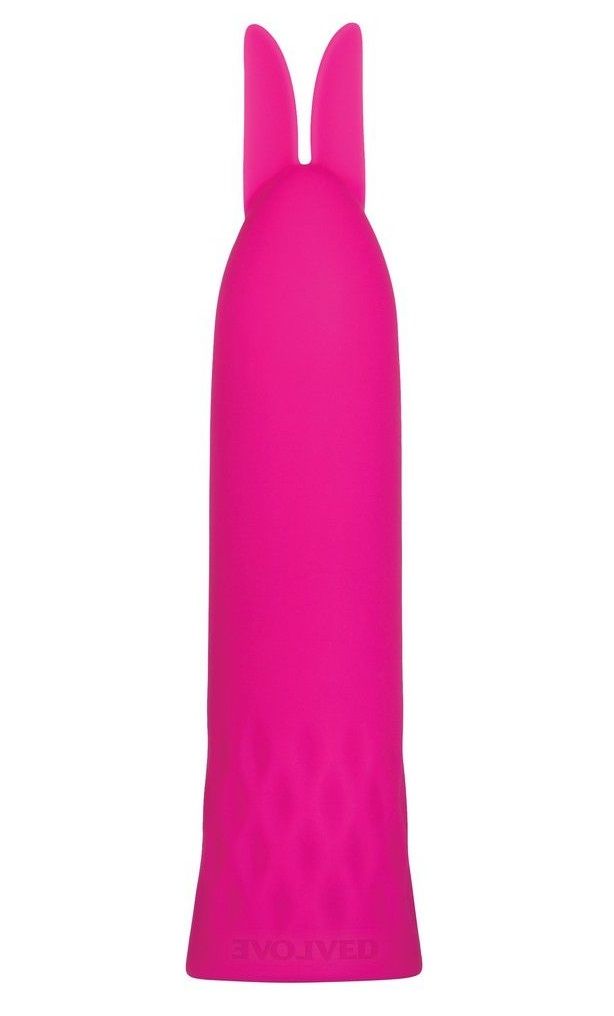 Вибропуля Evolved Bunny Bullet с кроличьими ушками розовая