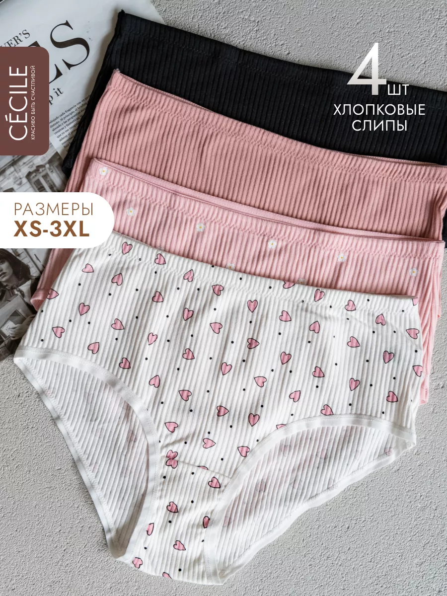 

Комплект трусов женских CECILE 261072936 розовых XS, Розовый, 261072936