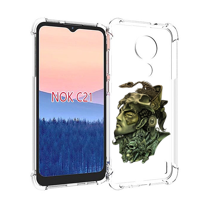 

Чехол MyPads бронзовый воин для Nokia C21, Прозрачный, Tocco