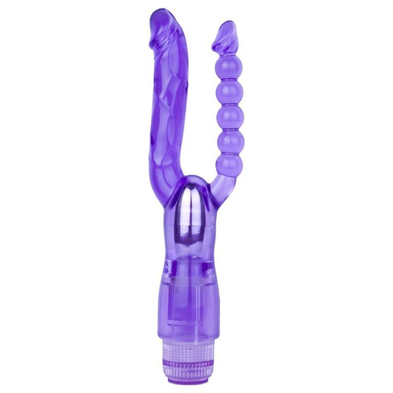 Анально-вагинальный вибратор Me You Us Extreme Dual Vibrator фиолетовый 12,25 см