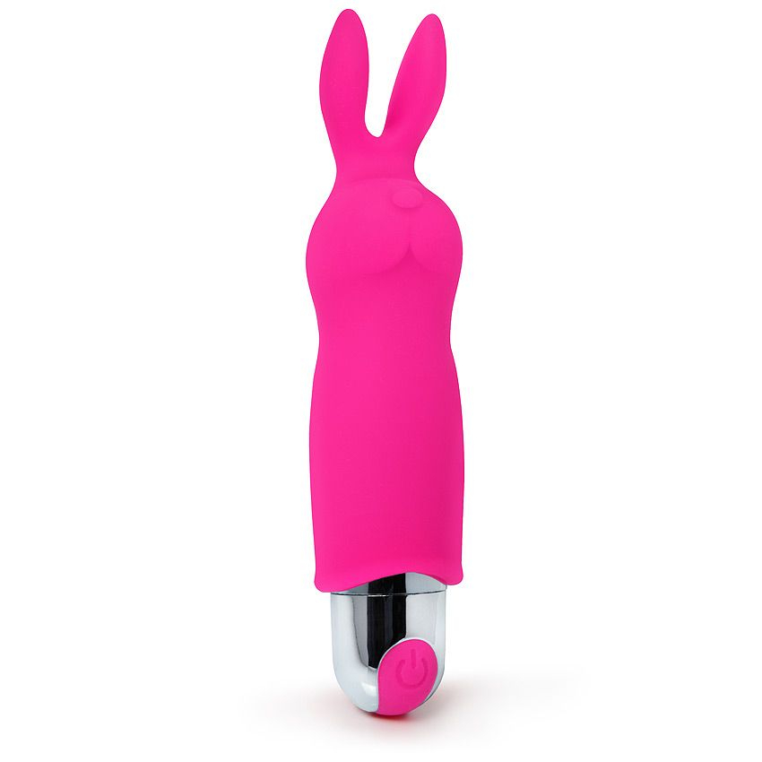 Вибромассажер Bior toys в форме зайчика розовый